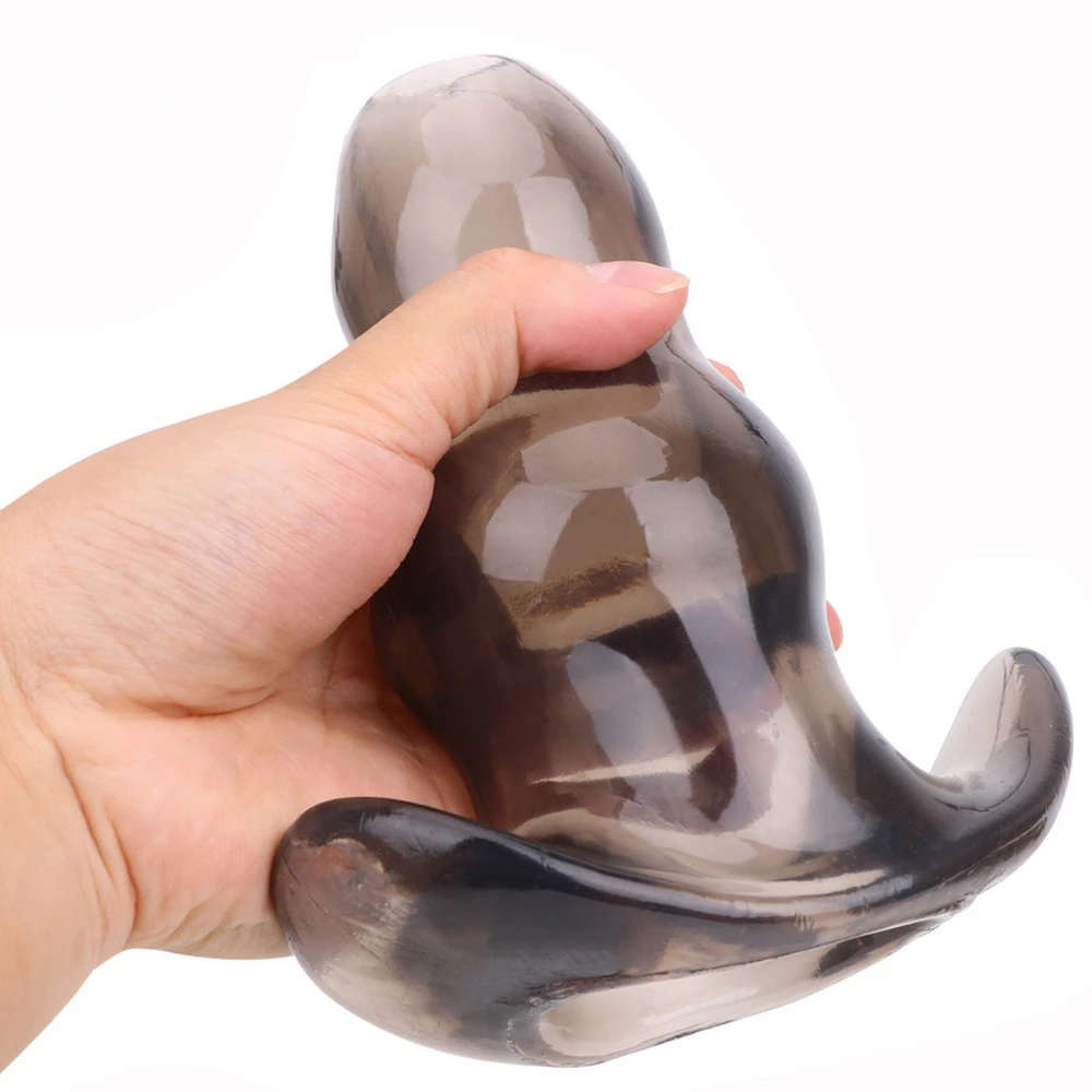 Hollow Anal Plug Soft Speculum Prostate Massager Butt Plug Enema Sex Toys For W