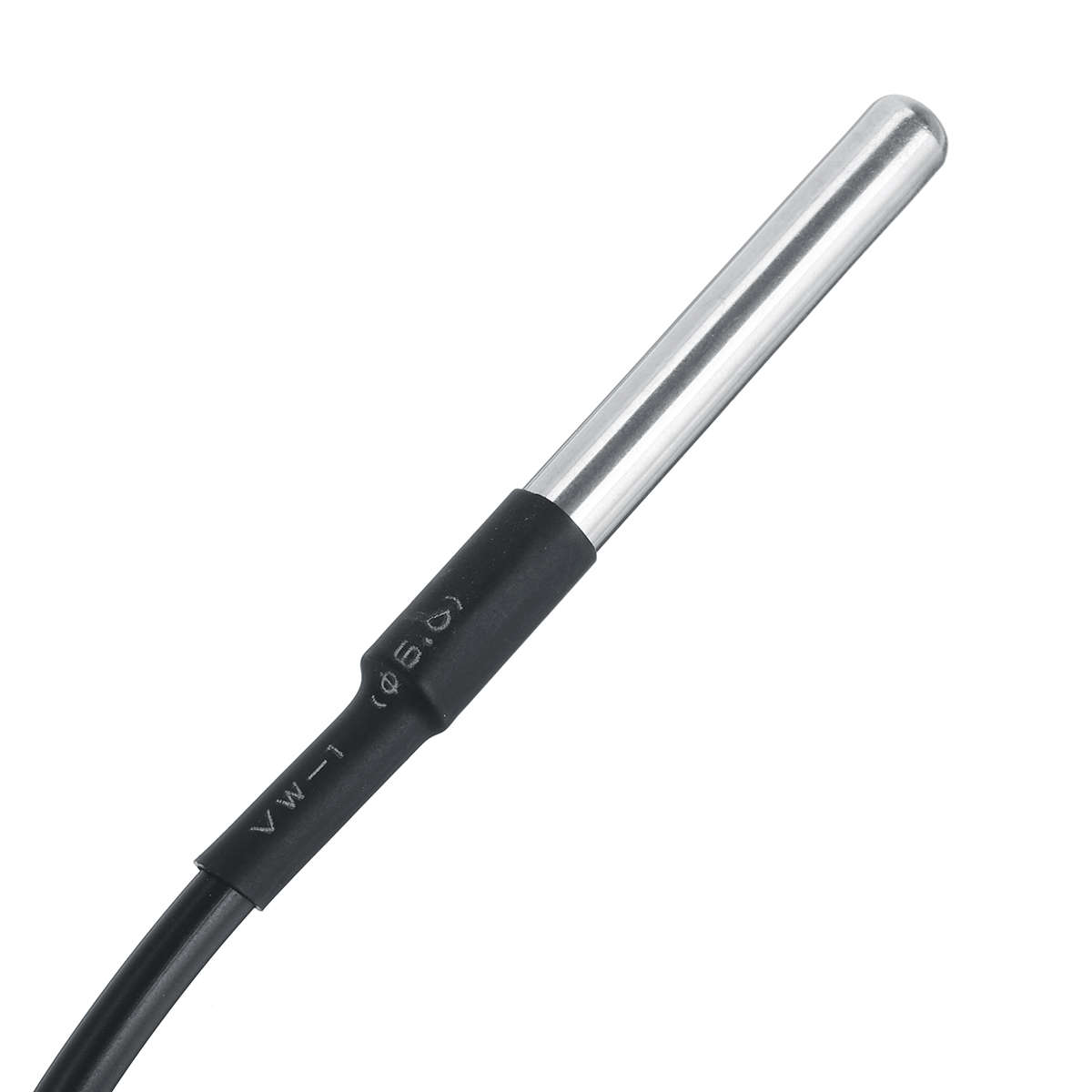 1/2 Meters Waterproof Temperature Probe -55 ~+125  DS18B20 Temperature Sensor (Cable Length 2M)