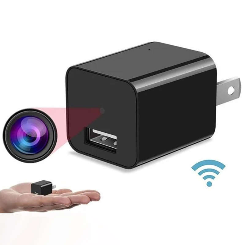 ***LOCAL STOCK***1080P Camera Charger Wireless Mini USB Charger Camera Moving Detection 1A Fast