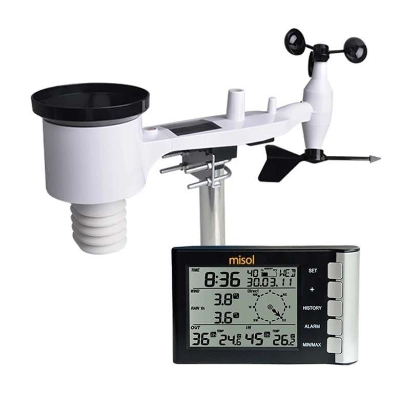MISOL WH5300 Professional Weather Station Wind Speed Wind Direction Temperature