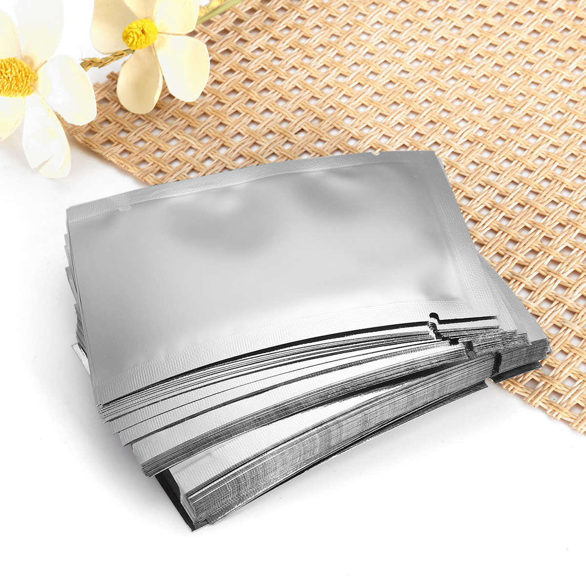 New 100Pcs 6x9cm Aluminum Foil Mylar Bag Vacuum Sealer Coffee Soap Stuff Food Storage Package