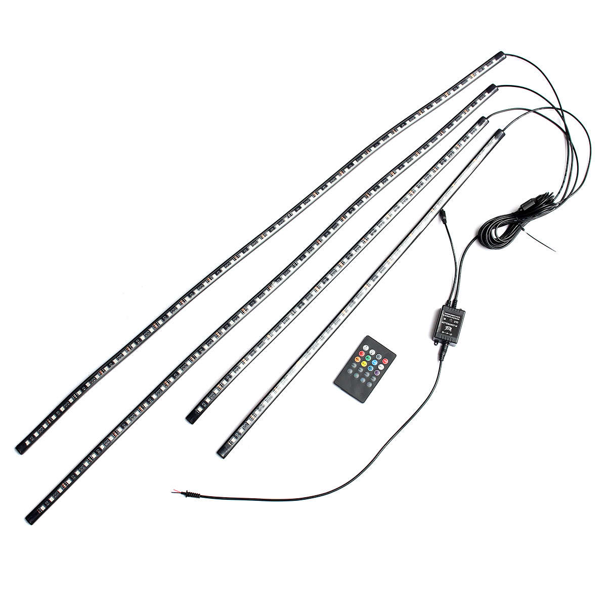 4pcs Waterproof RGB Car LED Decoration Lights Strip Underglow Neon