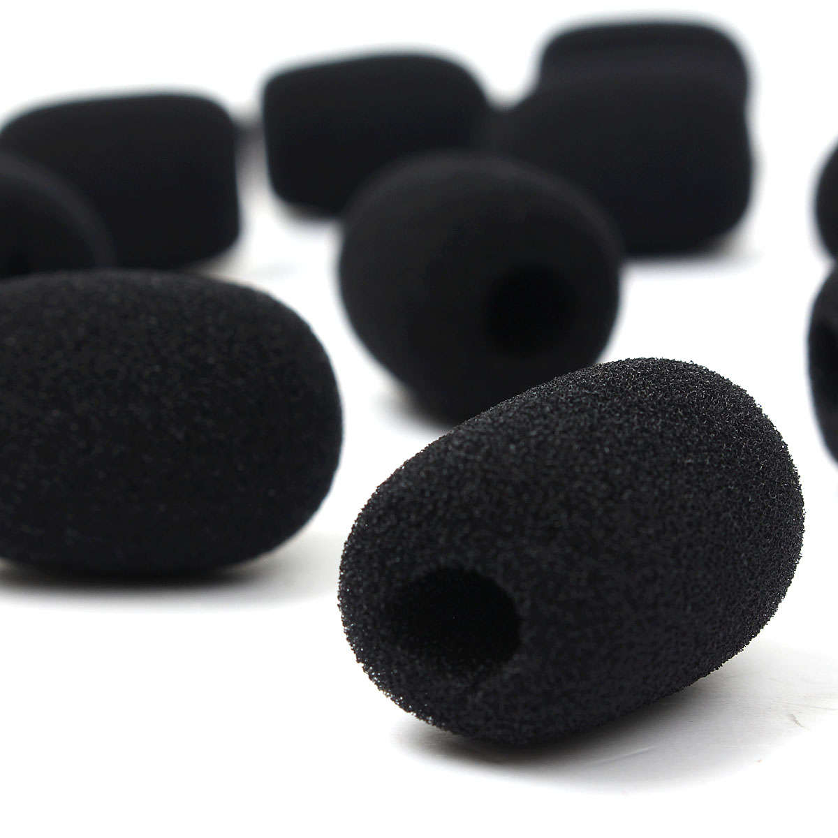 10Pcs Headphone Headset Microphone Foam Earphone Mic Grill Windshield Sponge