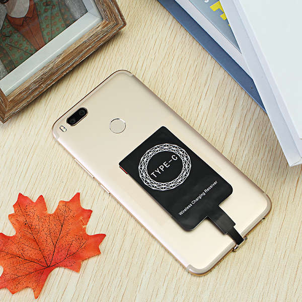 Bakeey Type C Qi Wireless Charger Receiver Charging Adapter For Oneplus