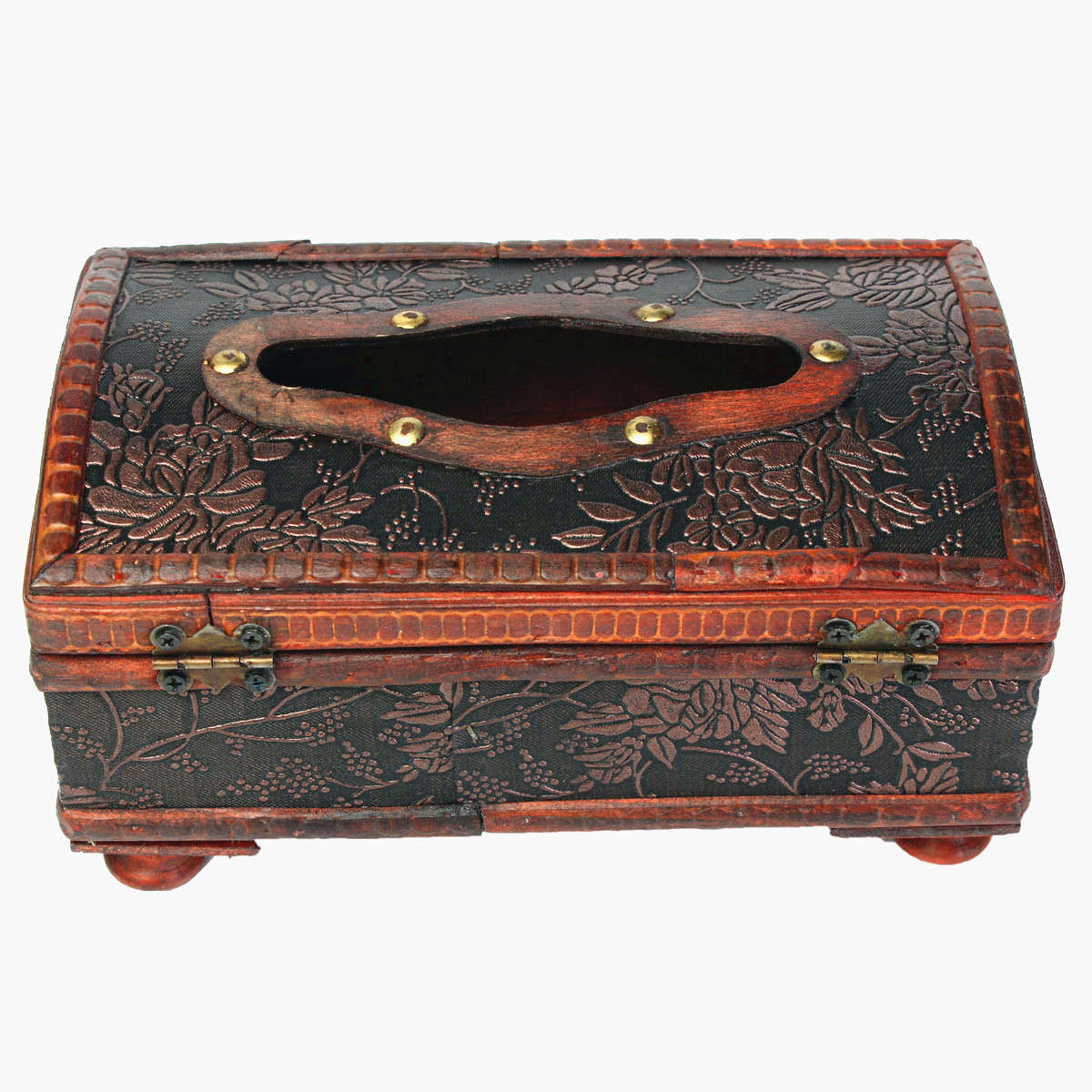 Retro Vintage Wooden Tissue Box Rectangular Paper Cover Case Napkin Holder Gift Kitchen Storage R...