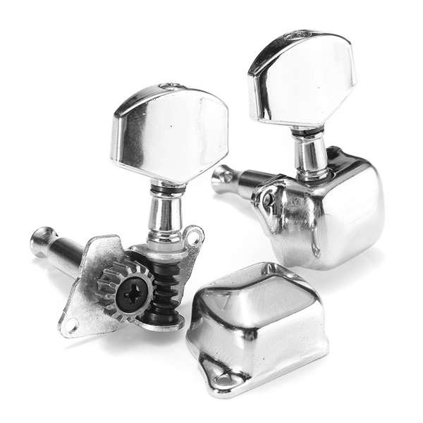 6Pcs Guitar String Tuning Pegs Semi-closed Tuner Heads for Acoustic Guitar