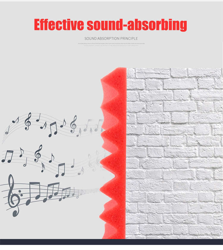 Bakeey 12 Pcs Soundproof Foam Panels Noise Reduction Flame Retardant Acoustic Panels Tiles 30*30*2.5