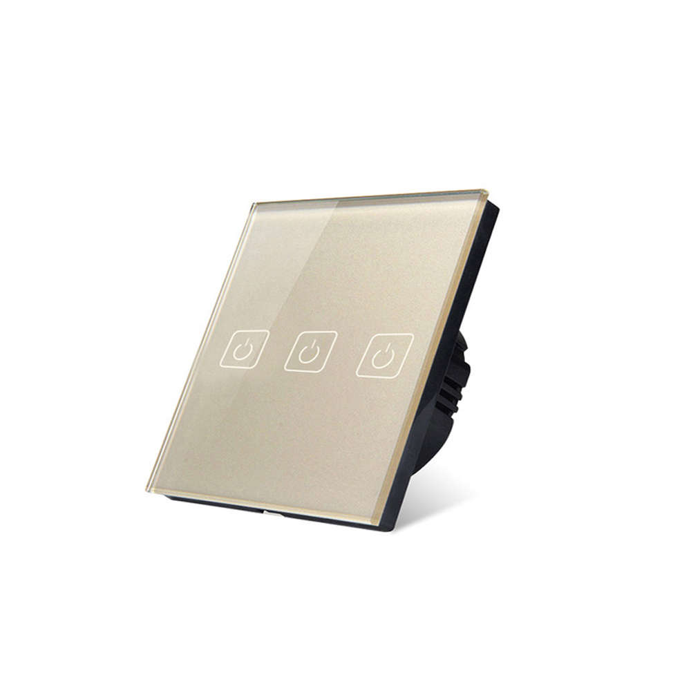 BONDA 1/2/3 Way Smart Switch Wireless Remote Control APP Controled W (Way Remote control Color Gold)