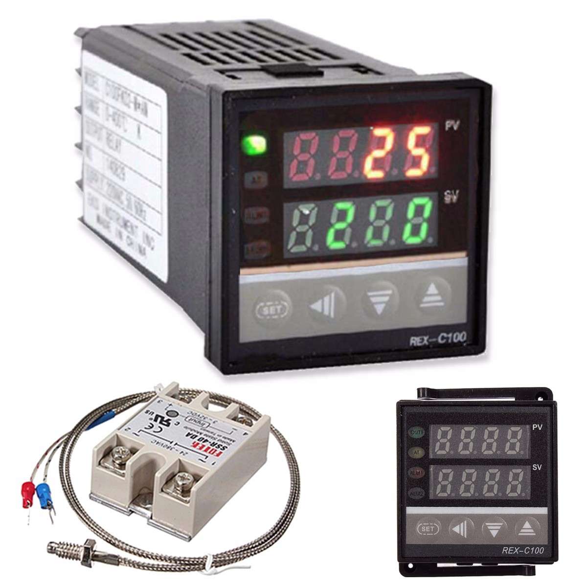 REX-C100 220V Digital PID Temperature Controller Kit