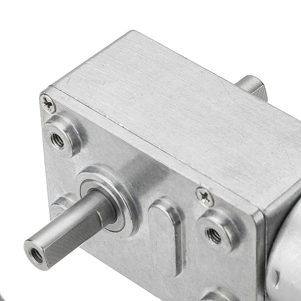 Machifit JGY-370 DC 6/12/24V 150RPM Double Shaft Worm Gear Motor Self-locking Reductio (Voltage 12V)