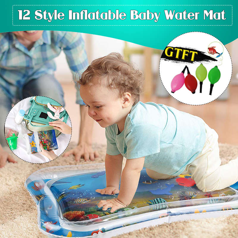 New Inflatable Toys Water Play Mat Infants Baby Toddlers Perfect Fun Tummy Time