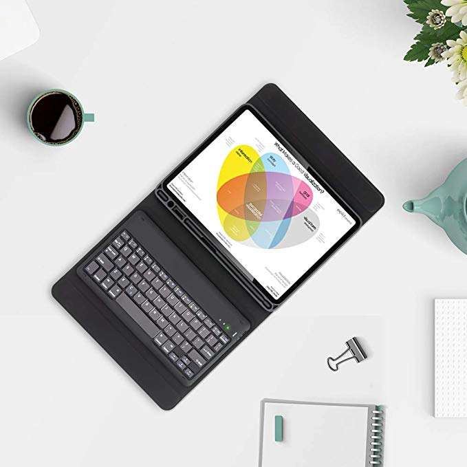 Bakeey 2 in 1 Multi-Functional Flip Foldable Smart Awake Sleep Wireles