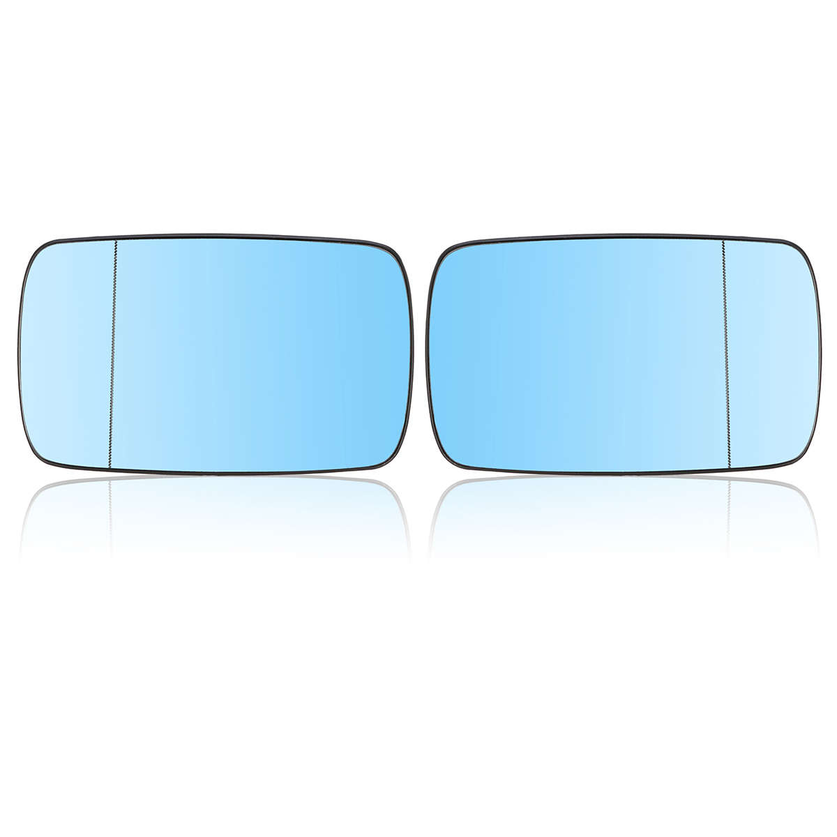 Car Left And Right Side Heated Blue Wing Mirror Glass For BMW E39 E46 19982005