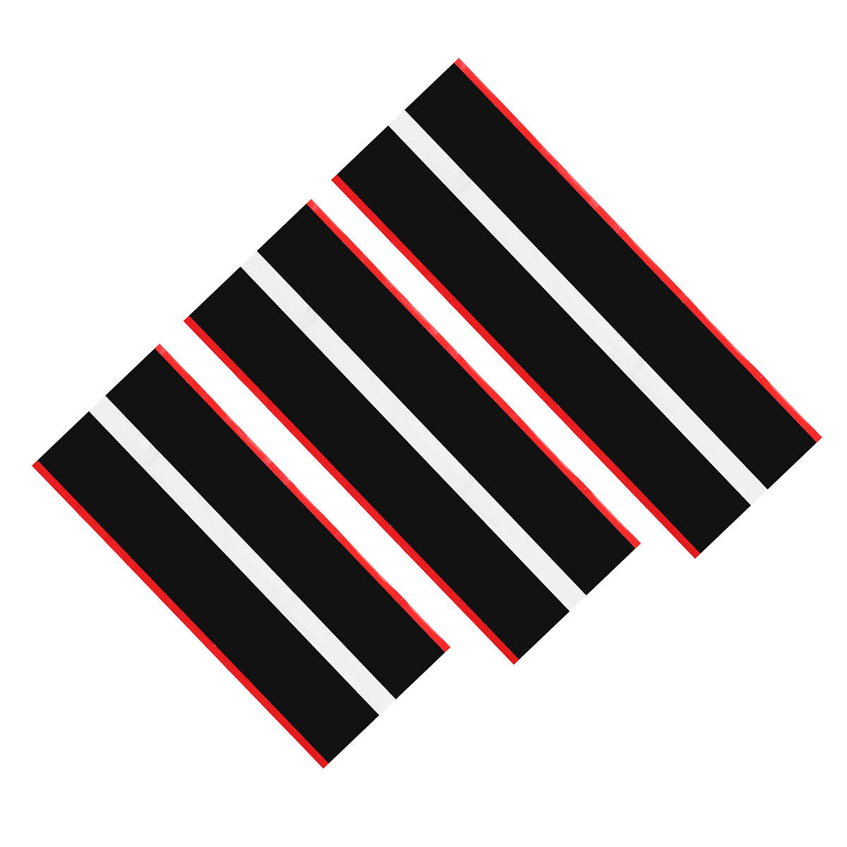 3Pcs Car Vinyl Twin Rally Stripe Graphics Stickers Decals for Mustang 2015 2016 2017 2018