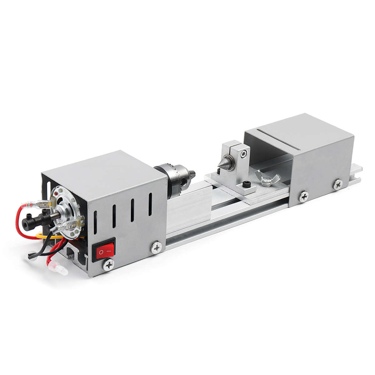 Mini Lathe Beads Machine Woodworking DIY Lathe Polishing Cutting Drill Wood Lathe Machine