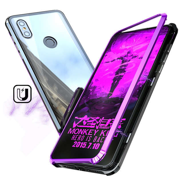 Bakeey 360 Magnetic Adsorption Upgraded Version Tempered Glass & Metal Flip Protective Case for Xiao