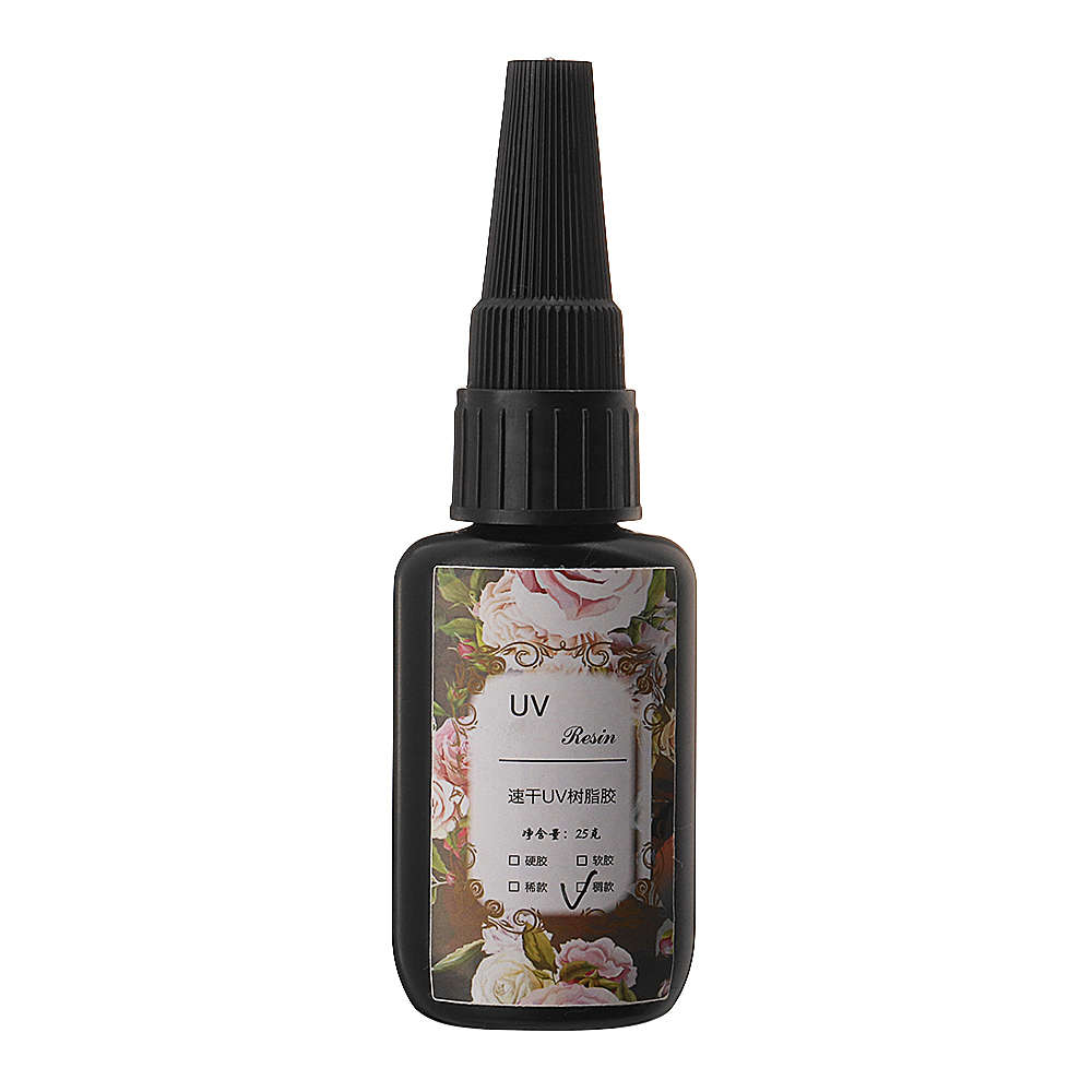 25g/50g Thick Hard Type UV Resin Glue Crystal Clear Ultraviolet Curing Activated DIY Jewelry Making