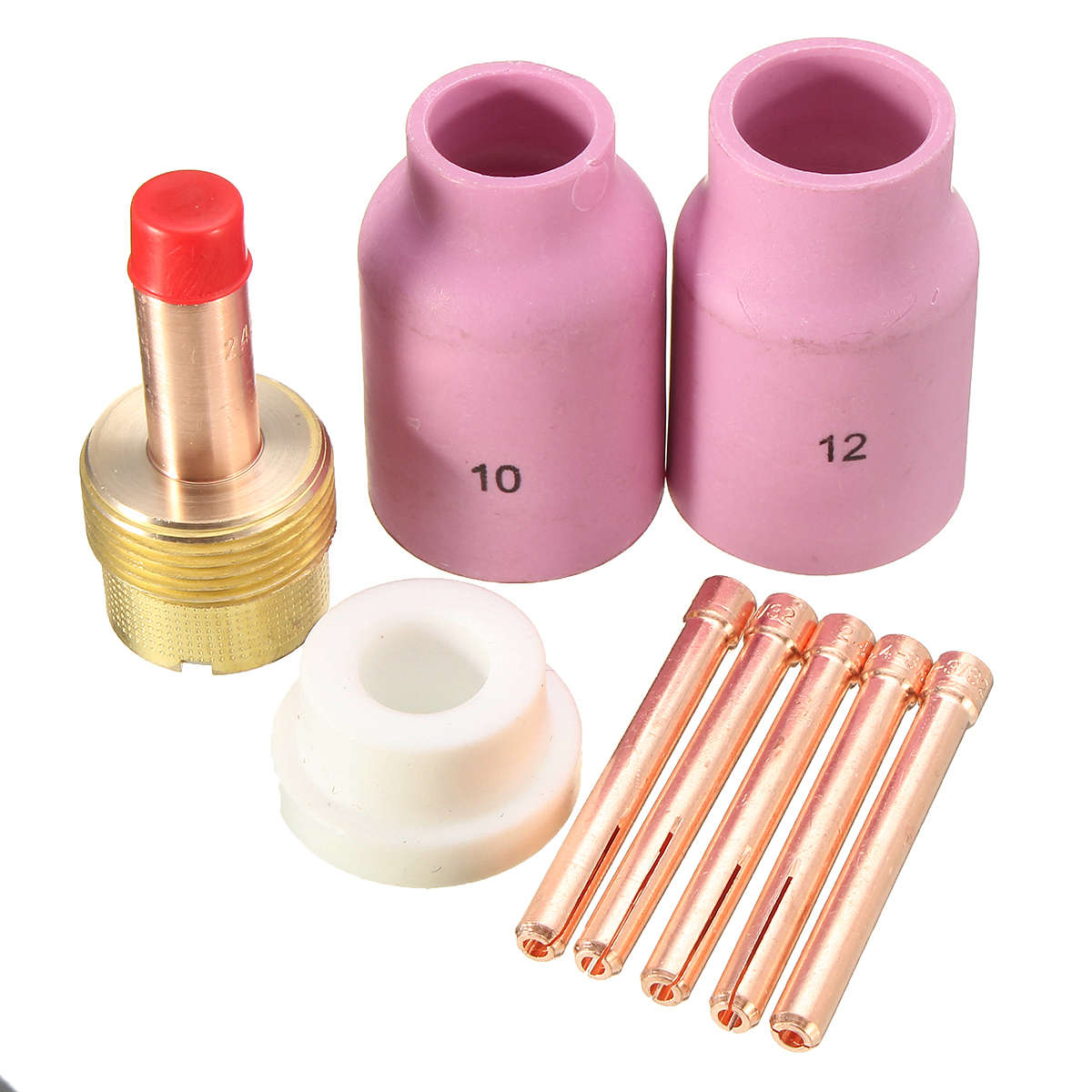 9Pcs 3/32Inch Tig Welding Torch 17/18/26 Tak18 Large Gas Lens Accessory Kit