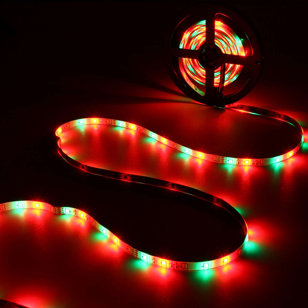10M 600 LED Color Changing SMD3528 RGB LED Strip Tape Rope Light Kit + IR Controller + Adapter DC12V