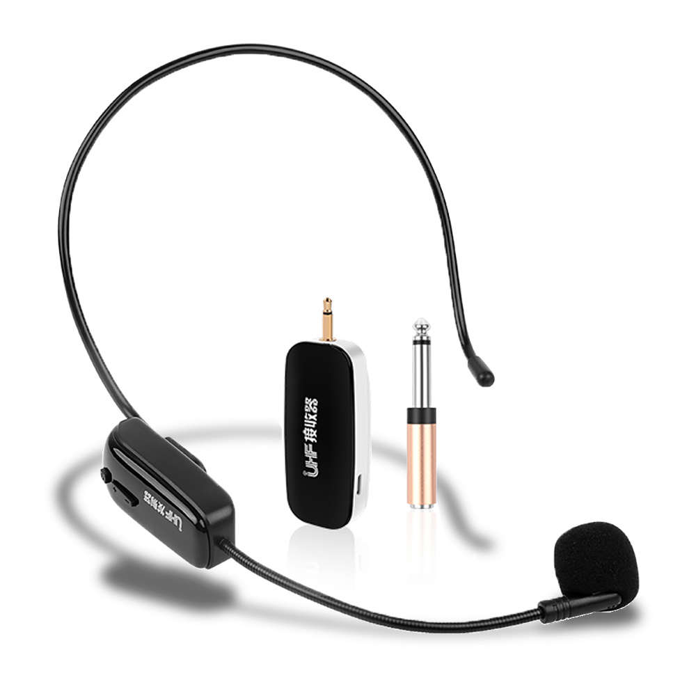 Savetek UHF Handheld Head-Ware Wireless Microphone Recording Vlog for Youtube T