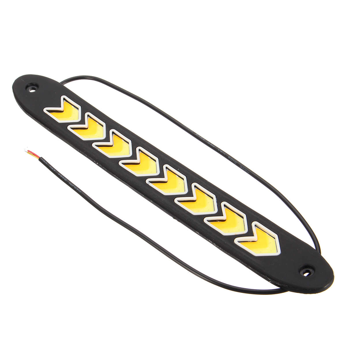 2PCS 12V LED COB Car DRL Daytime Running Lights Driving Fog Lamp Arrow Turn Ligh