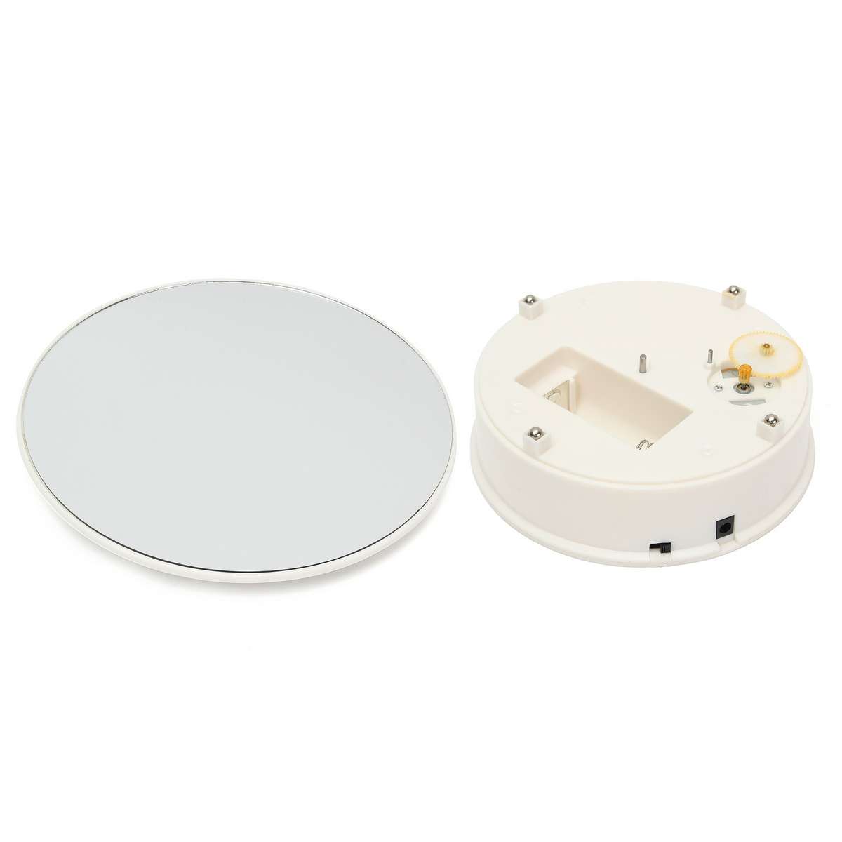 ABS 360 Degree Jewelry Mirror Effect Rotary Display Stand Turn Table