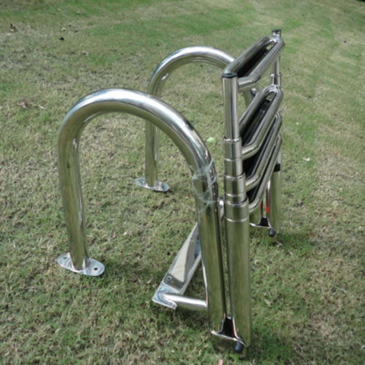 Stainless Steel Swimming Pool 4 Step Ladder Dock Boat Ladder Decorative Hardware