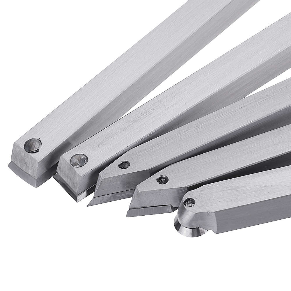 Lathe Wood Turning Tool Carbide Insert Cutter Tools Square Shank with Wood Handle Woodwork (Model D)