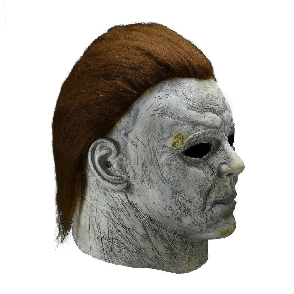 Horror Michael Myers LED Halloween Kills Mask Cosplay Scary Killer Full Face Latex Helme (color1 #2)