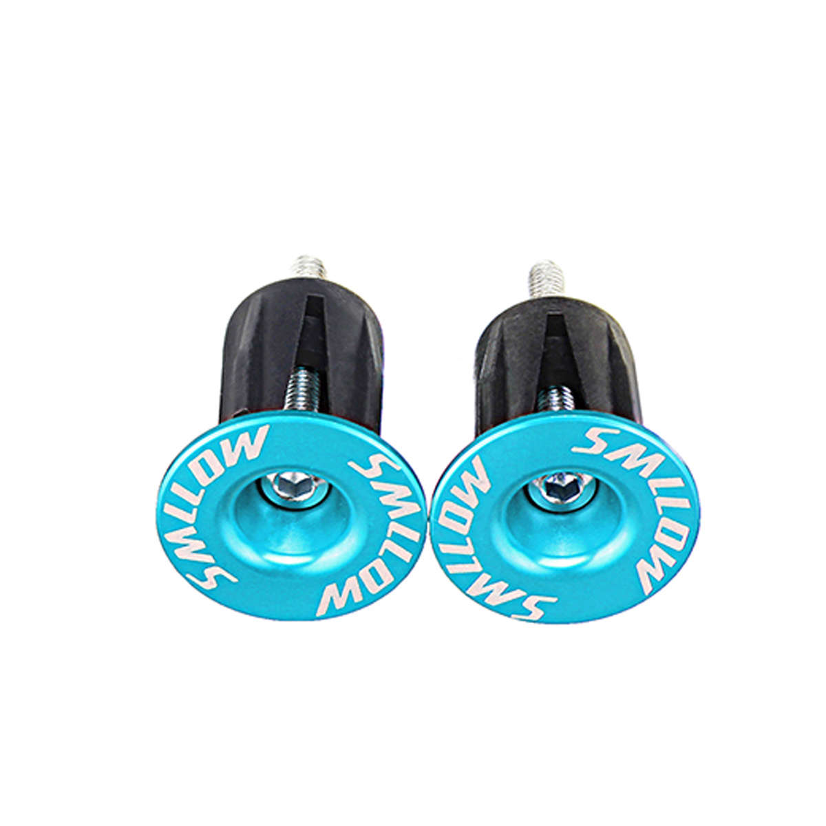 SMLLOW 1 Pair Aluminum Alloy Cycling Bike Handlebar Grips Cap Plug Bicycle Handlebar End Plugs