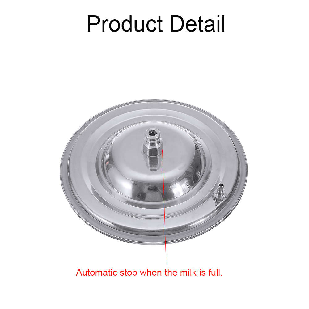 5L Electric Barrel Milking Machine Farm Cow Goat Milker Impulse Type Vacuum Pump Tools