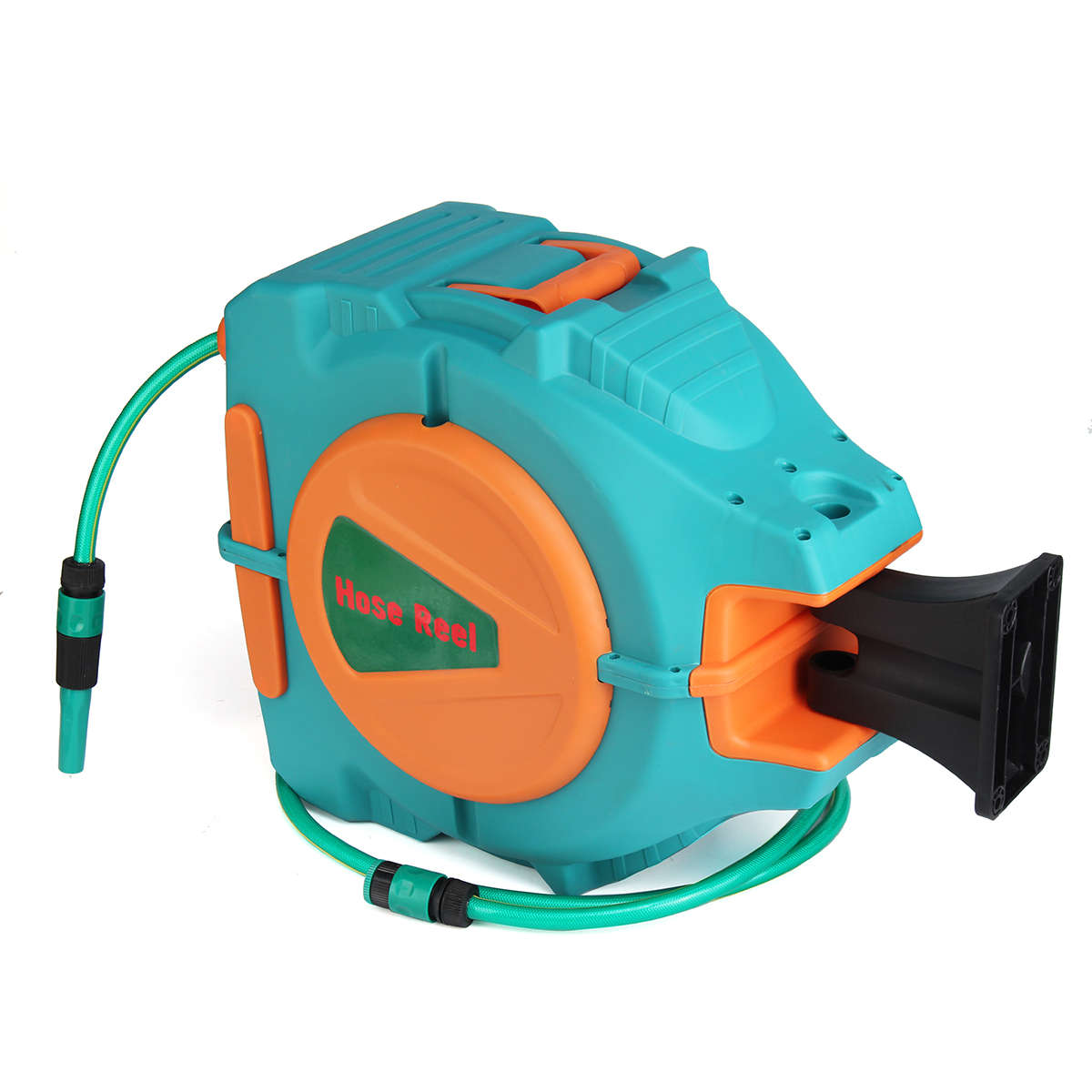 New 20M Auto Rewind Garden Water Hose Reel Retractable Automatic Wall Mount Outdoor Spray Wate