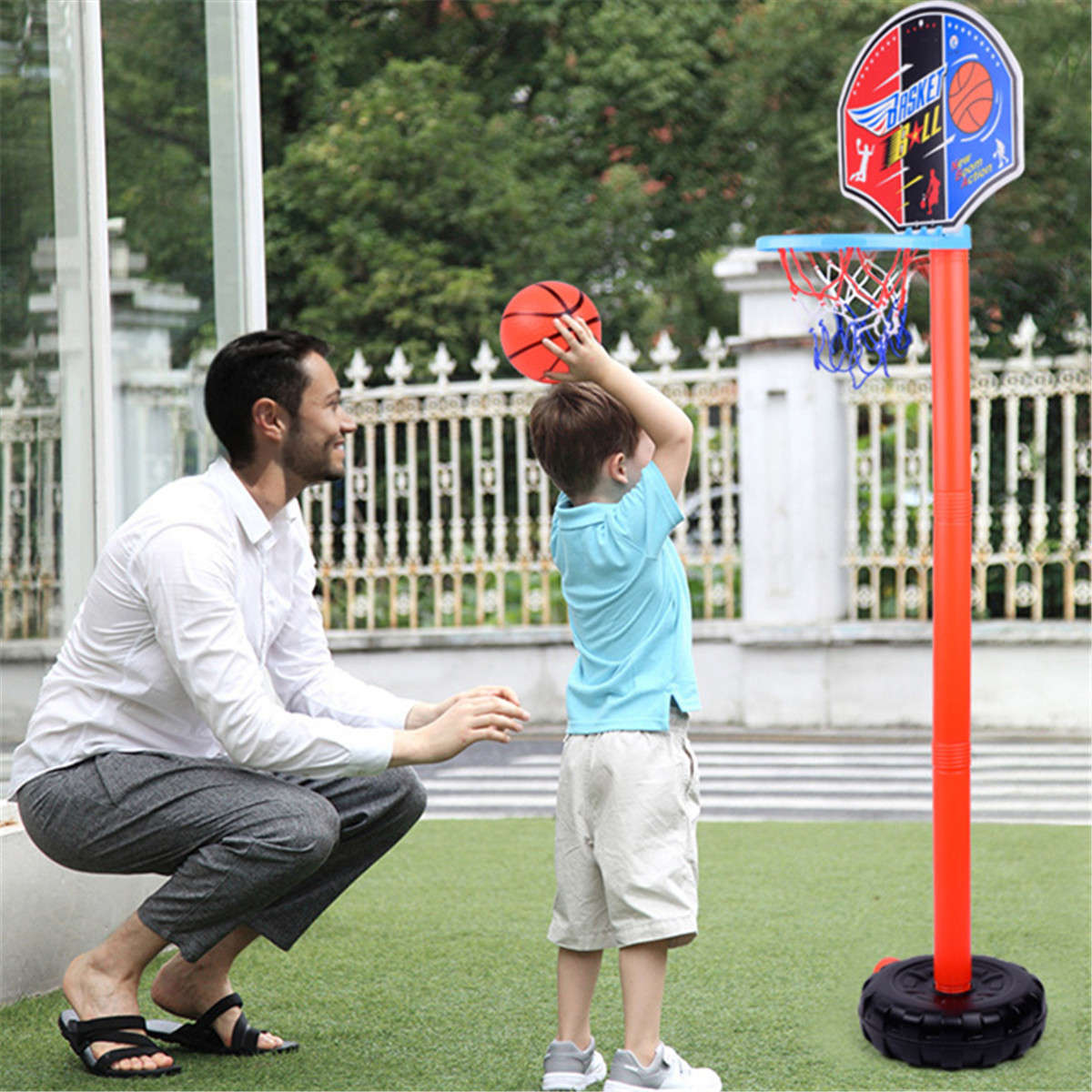 Adjustable Mini Basketball Hoop Stand Outdoor Indoor Sports Games