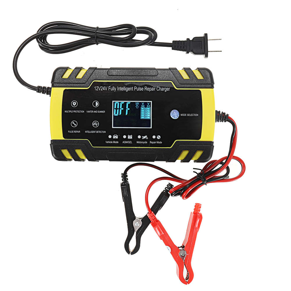 Touch Screen Pulse Repair LCD Battery Charger For Car Motorcycle Lead Acid Battery