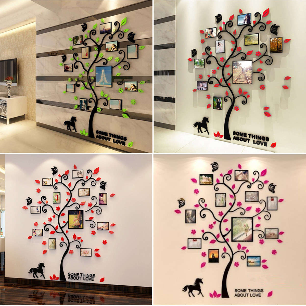 New Removable Family Photo Frame Tree Sticker Living Room Wall Decals DIY Wall D