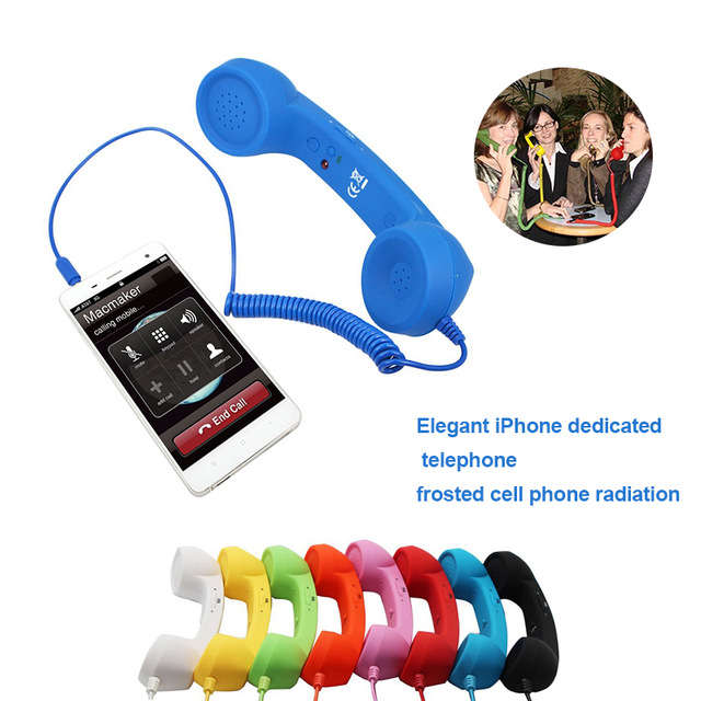 3.5mm Retro Phone Handset Specifically Noise Reduction Prevention Radiation Syetem On The Mobile Pho