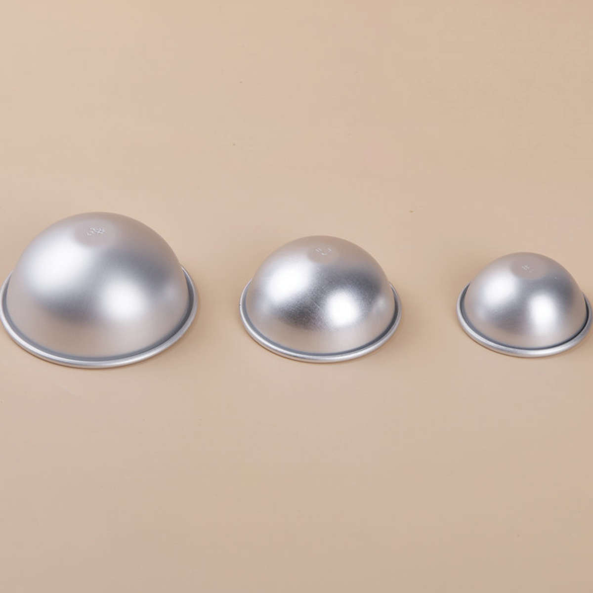 16Pcs DIY Soap Mold Sphere Metal Bath Fizzy Craft Cake Candle Moulds