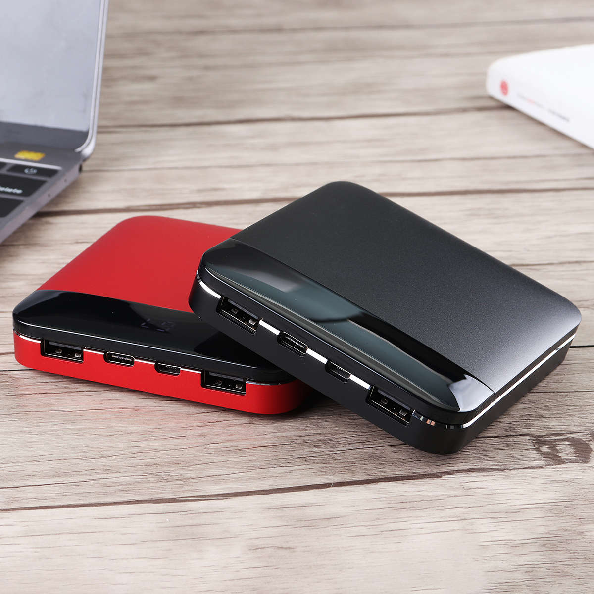 New MiniPower Bank10000mAh Fast Charging USBCharger For iPhone Android Type-C Power Bank