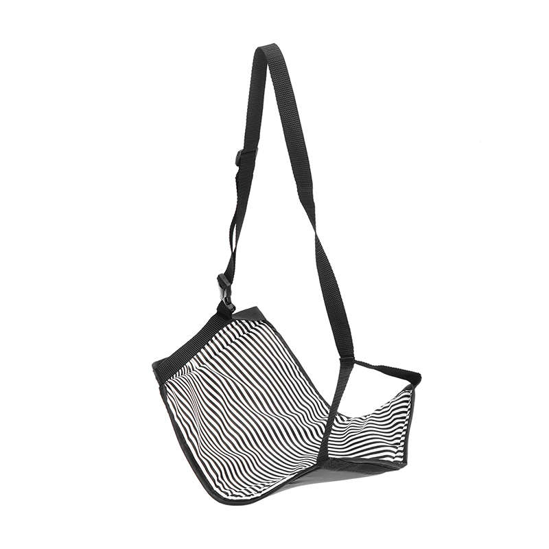 Portable Travel Cotton Knitted Footrest Flight Carry-on Foot Hammock Rest