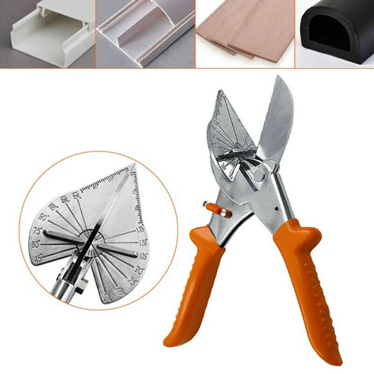 Durable Steel Multi Angle Miter Cutter Shear Scissor Snip Multipurpose Trim (Pattern #4)