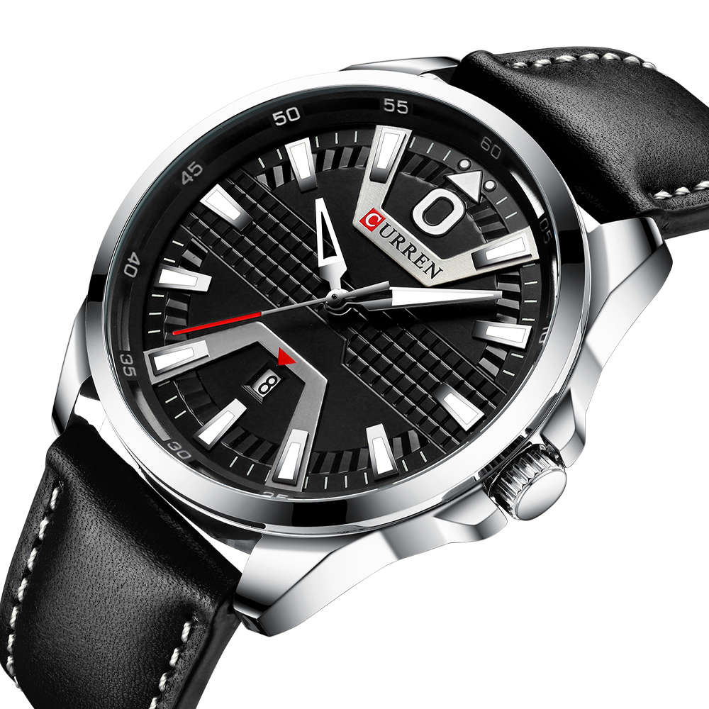 CURREN 8379 Casual Style Men Wrist Watch Calendar Luminous Display Quartz Watches