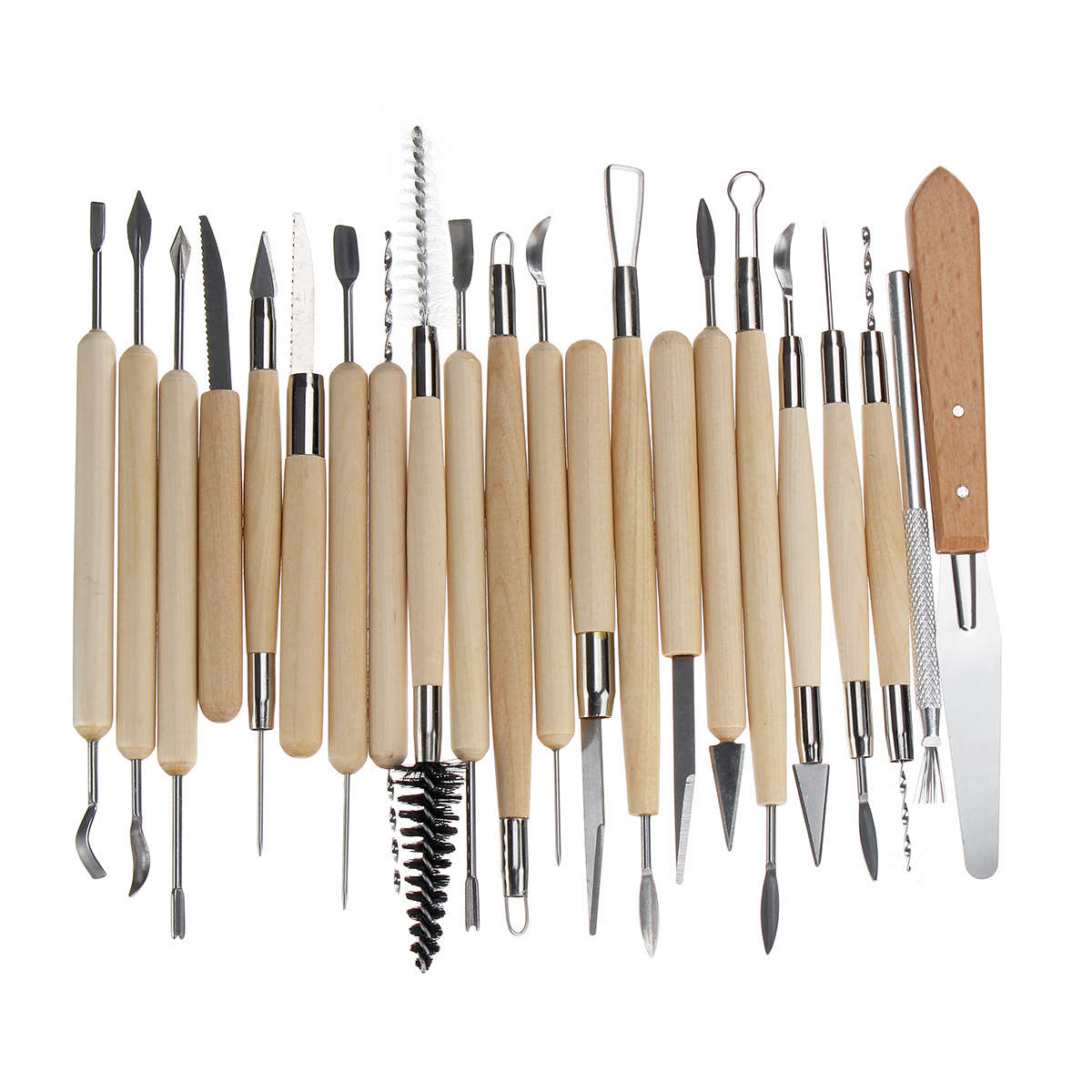 DIY Pottery Clay Sculpting Carving Modelling Tool Set Clay Sculpture Ceramic Craft (Type C)