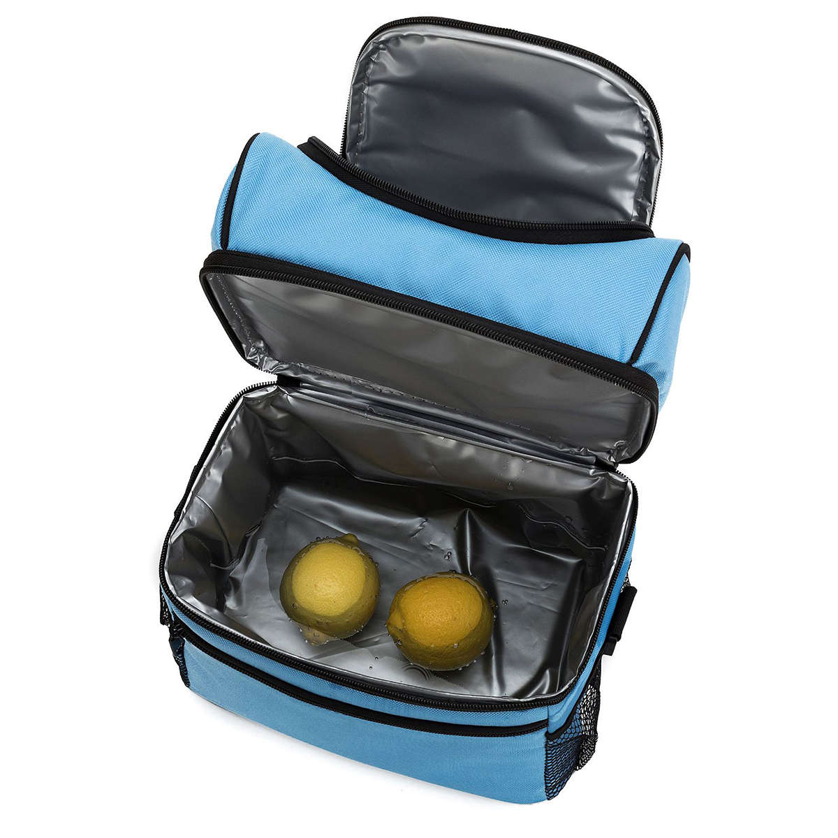 Waterproof Insulated Thermal Cooler Lunch Box Carry Tote Work Case Storage Bag (Color Blue)