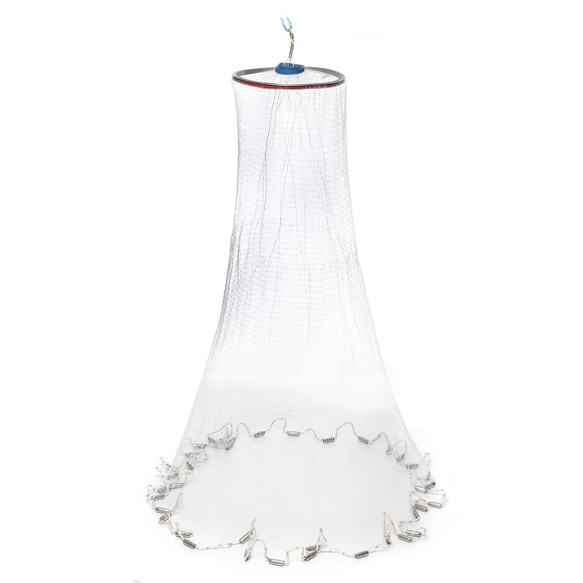 4.2M 14FT Hand Easy Throw Manual Fishing Net Spin Bait Casting Nylon Line Sinker