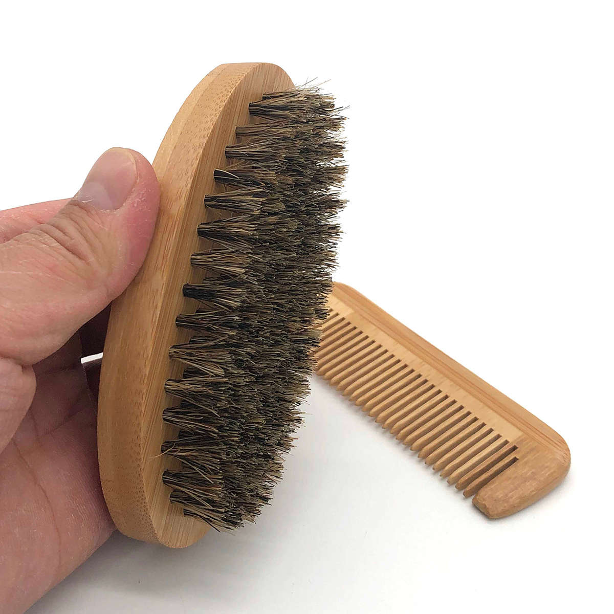 6Pcs/set Beard Care Comb Beard Balm Beard Oil Brush Grooming Styling Tools Kit...