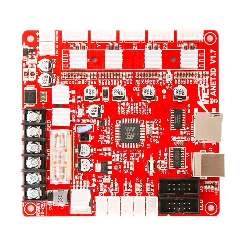 Anet Upgraded E16 Mainboard Motherboard Support Reprap Ramps1.4 A8 Main Control Board Diy For 3D Pri
