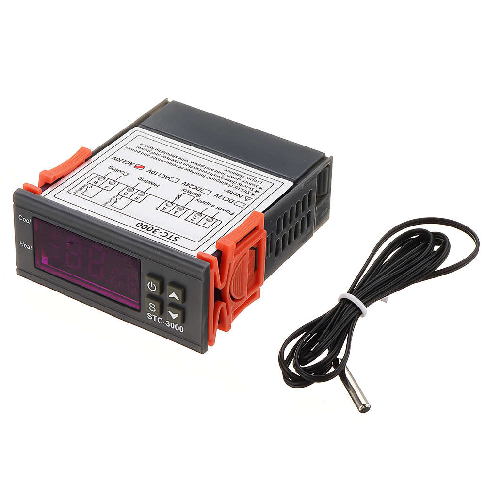 STC-3000 High Precision 110V-220V Digital Thermostat Temperature Controller Thermometer Sensor Hygro