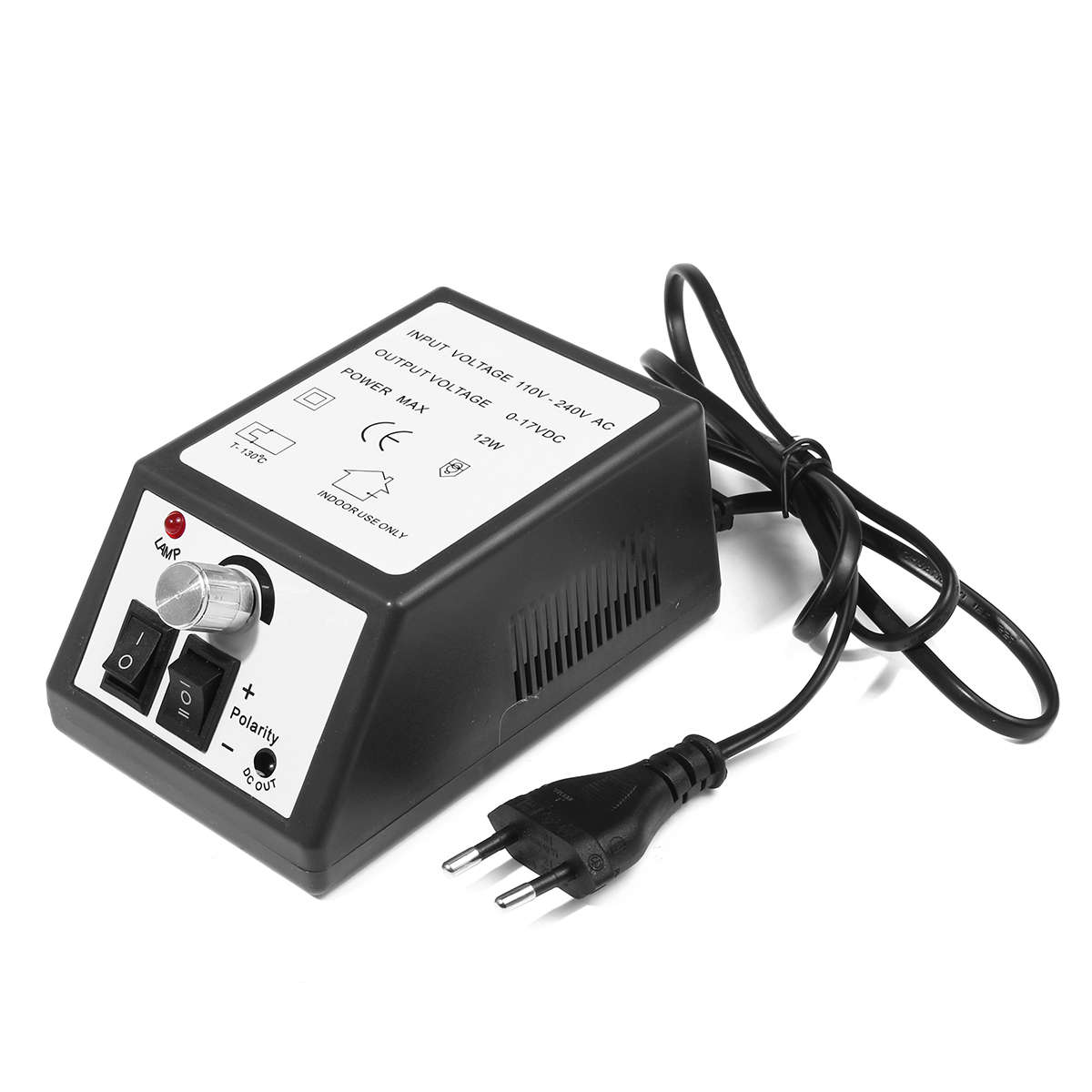 Profession Manicure Pedicure Electric Drill File Nail Art Pen Machine Tool Kit (Color1 Purple)