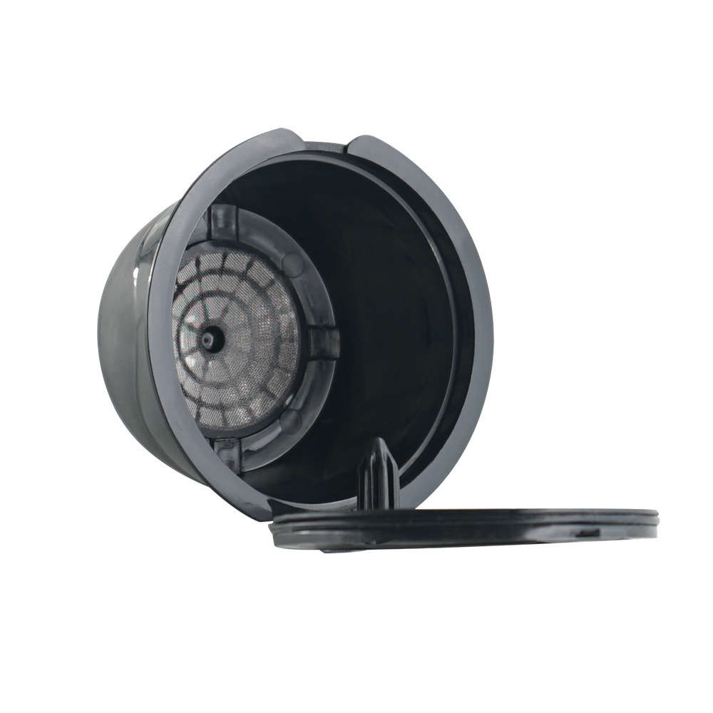 4Pcs/Set 50-100ml Refillable Coffee Capsule Cup Reusable Coffee Pods w/ Coffee Spoon (Color1 Brown)