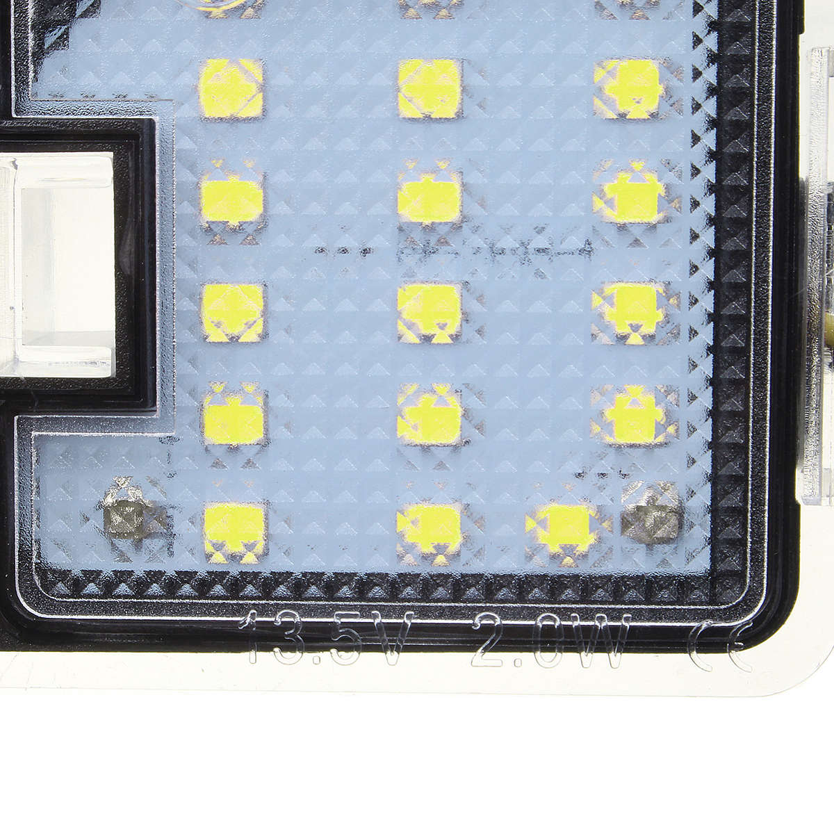 Pair LED Puddle Light Rearview Mirror Under Lamp White/Red/Blue For Ford Focus Mondeo K (Color1 Red)